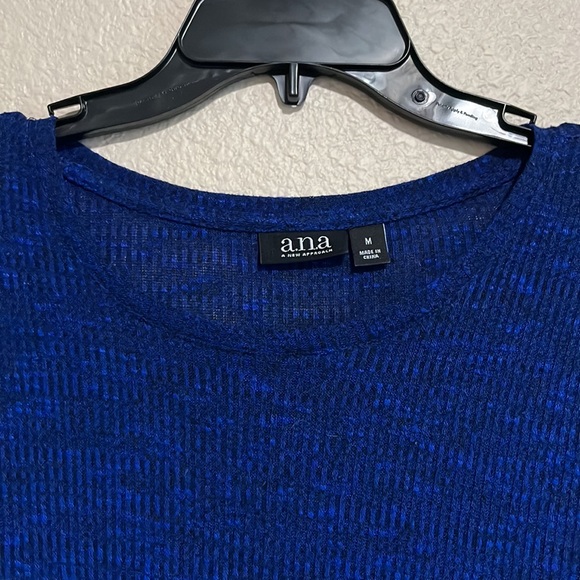 a.n.a Dark Blue Ribbed Tunic - Picture 2 of 7